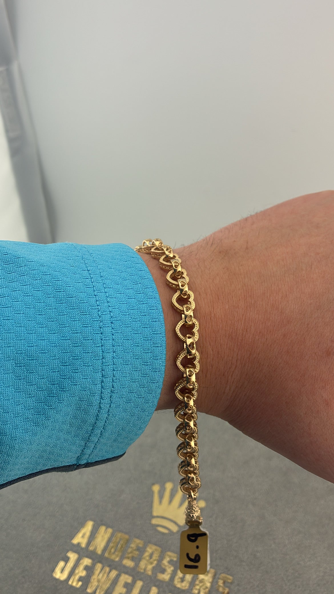 9CT Heart Bracelet